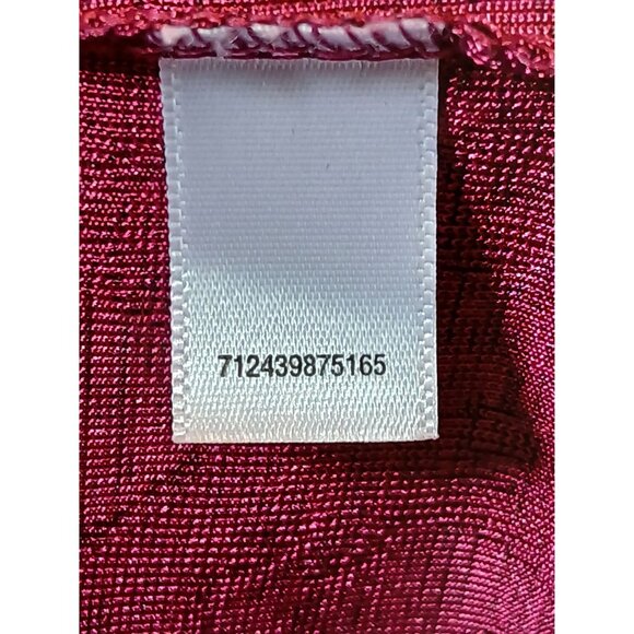 Croft & Barrow Womens Small Dark Sheen Scroll Print Vneck Top Got Grunge Fairy - Picture 6 of 6